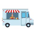 Foodtruck restaurant isolated Royalty Free Stock Photo