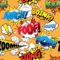 Foof Seamless comics background Royalty Free Stock Photo