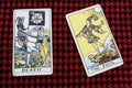 The FOOL & The DEAD. Tarot cards. Royalty Free Stock Photo