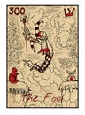 The Fool. The tarot card Royalty Free Stock Photo