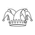 fools hat isolated icon