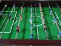 Foosbal, portable football or soccer game on table