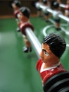 Foosball game close up Royalty Free Stock Photo