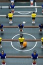 Foosball game vertical format Royalty Free Stock Photo