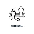 foosball icon. foosball concept symbol design, vector illustrati