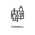 foosball icon. foosball concept symbol design, vector illustrati