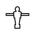 Foosball icon, vector illustration Royalty Free Stock Photo