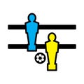 Foosball icon, vector illustration Royalty Free Stock Photo