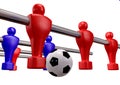 Foosball Kickoff Front Isolated Royalty Free Stock Photo