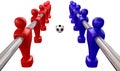 Foosball Kickoff Top Isolated Royalty Free Stock Photo