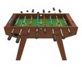 Foosball Soccer Table Game Isolated