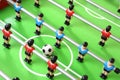 Foosball table detail Royalty Free Stock Photo