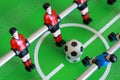 Foosball table match Royalty Free Stock Photo