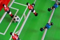 Foosball table match Royalty Free Stock Photo