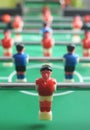 Foosball (table soccer) field with players