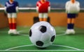 Foosball toy table soccer football players sport Royalty Free Stock Photo