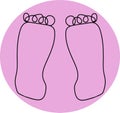 Foot legs, foot shapes, foot contours, baby feet, baby feet, baby feet, kids, feet