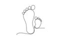 Foot baby birth symbol