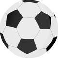 Foot Ball or Soccer on white background