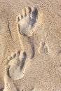 Foot Bas Relief Sand Texture Royalty Free Stock Photo