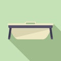 Foot bath device icon flat vector. Water massage