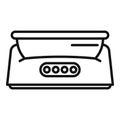 Foot bath device icon outline vector. Water massage