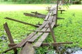 Foot bridge across the lake Royalty Free Stock Photo