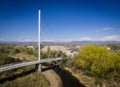 Foot bridge in Arvada Colorado Royalty Free Stock Photo
