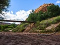 Foot bridge, Canyon de Chelly Royalty Free Stock Photo