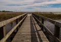 Foot Bridge at Currituck Heritage Park Royalty Free Stock Photo