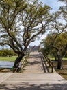 Foot Bridge at Currituck Heritage Park Royalty Free Stock Photo