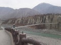 Foot bridge in the Gilgit City Landscape