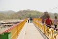 foot bridge over kosi river at \