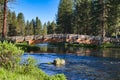 Foot Bridge over Spring Creek Royalty Free Stock Photo