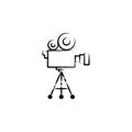 foot camera outine logo style icon. Element of photo icon for mobile concept and web apps. Outline foot camera icon can be used