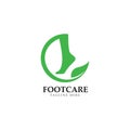 Foot care logo template design Royalty Free Stock Photo