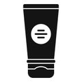 Foot cream tube icon simple vector. Skin cosmetic