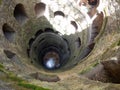 Initiation Well, view from the top, in Quinta da Regaleira, Sintra, Portugal