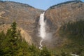 The 833 foot drop of Takakkaw Falls