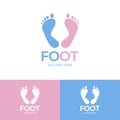 Foot Feet Podiatric Logo Design Template. Royalty Free Stock Photo
