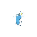 foot footprint baby icon vector desige Royalty Free Stock Photo