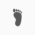 Foot icon, paw, base, footprint