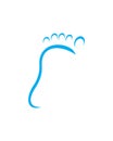 Foot logo , abstract ankle logo vector