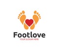 Foot Love Logo Template
