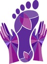 Foot massage logo