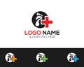 Foot Medical Logo Template online store vectors illustration Royalty Free Stock Photo