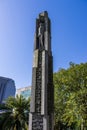 A 40-foot monument to New Orleans Mayor deLesseps Story Morrison at Duncan Plaza in New Orleans Louisiana