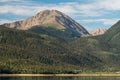 13,939 Foot Mount Hope Rises above Twin Lakes, Colorado. Royalty Free Stock Photo