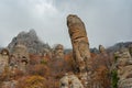 The foot of mountain Demerdzhi in the Valley of Ghosts