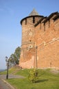 At the foot of the North tower. The Nizhny Novgorod Kremlin